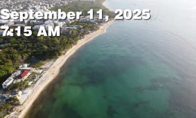 Daily Sargassum Sargasso Seaweed Report at Playa del Carmen, Mexico September 11, 2025