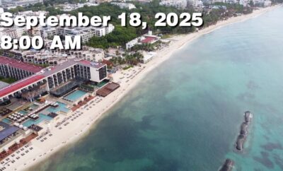Daily Sargassum Sargasso Seaweed Report at Playa del Carmen, Mexico September 18, 2025