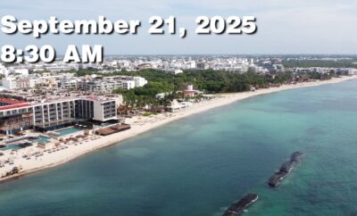Daily Sargassum Sargasso Seaweed Report at Playa del Carmen, Mexico September 21, 2025