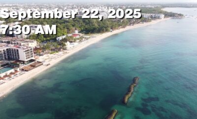 Daily Sargassum Sargasso Seaweed Report at Playa del Carmen, Mexico September 22, 2025