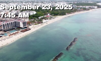 Daily Sargassum Sargasso Seaweed Report at Playa del Carmen, Mexico September 23, 2025