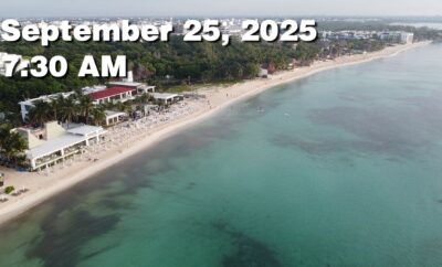 Daily Sargassum Sargasso Seaweed Report at Playa del Carmen, Mexico September 25, 2025