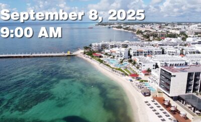 Daily Sargassum Sargasso Seaweed Report at Playa del Carmen, Mexico September 8, 2025