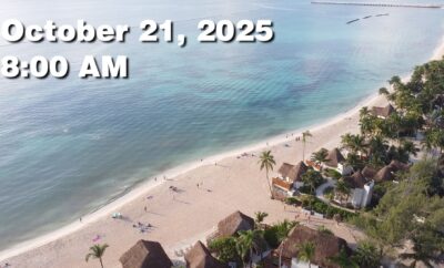 Daily Sargassum Sargasso Seaweed Report at Playa del Carmen, Mexico October 21, 2025
