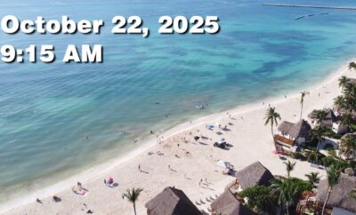 Daily Sargassum Sargasso Seaweed Report at Playa del Carmen, Mexico October 22, 2025