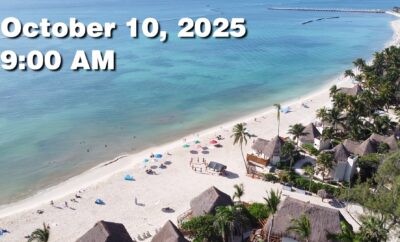Daily Sargassum Sargasso Seaweed Report at Playa del Carmen, Mexico October 10, 2025