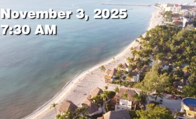 Daily Sargassum Sargasso Seaweed Report at Playa del Carmen, Mexico November 3, 2025
