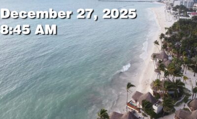 Daily Sargassum Sargasso Seaweed Report at Playa del Carmen, Mexico December 27, 2025