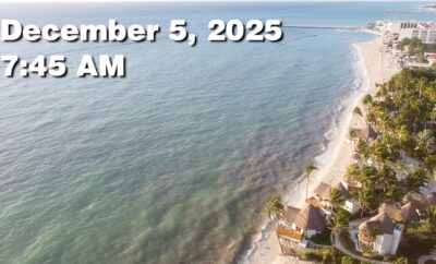 Daily Sargassum Sargasso Seaweed Report at Playa del Carmen, Mexico December 5, 2025