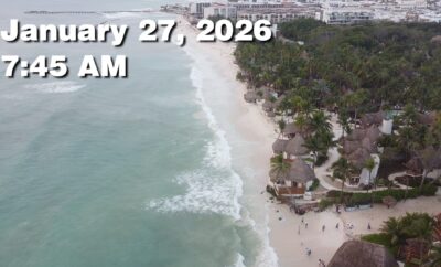 Daily Sargassum Sargasso Seaweed Report at Playa del Carmen, Mexico January 27, 2026
