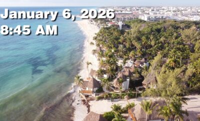Daily Sargassum Sargasso Seaweed Report at Playa del Carmen, Mexico January 6, 2026